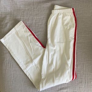 Brandy Melville White High-Waist Sweatpants